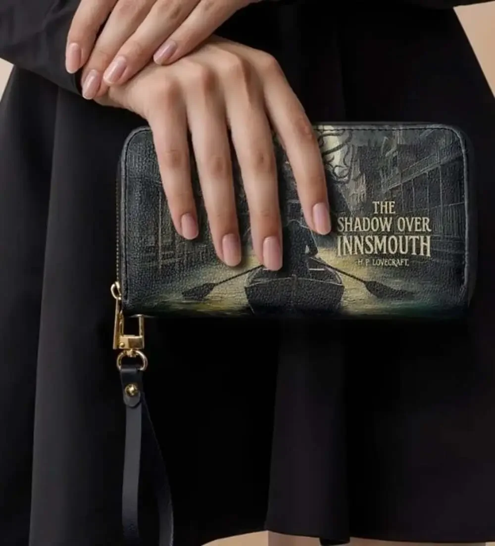 The Shadow Over Innsmouth Wallet Goth Halloween New NWT Grunge Lovecraft Cthulhu